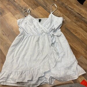 Wild Fable Sky Blue Floral Dress